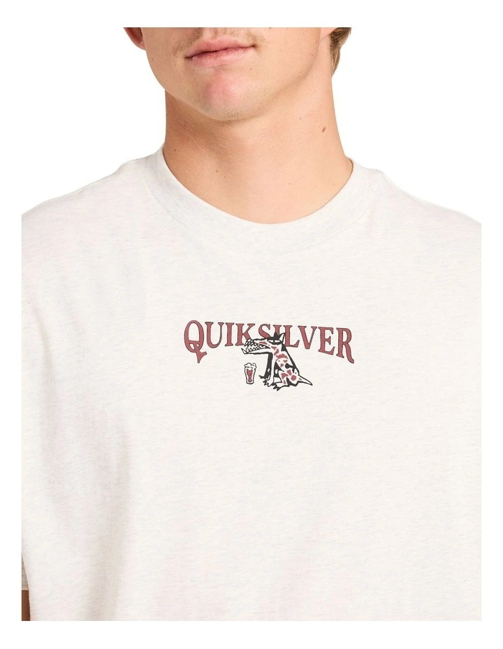 Ghetto Schooey T-Shirt In Snow Heather image 4