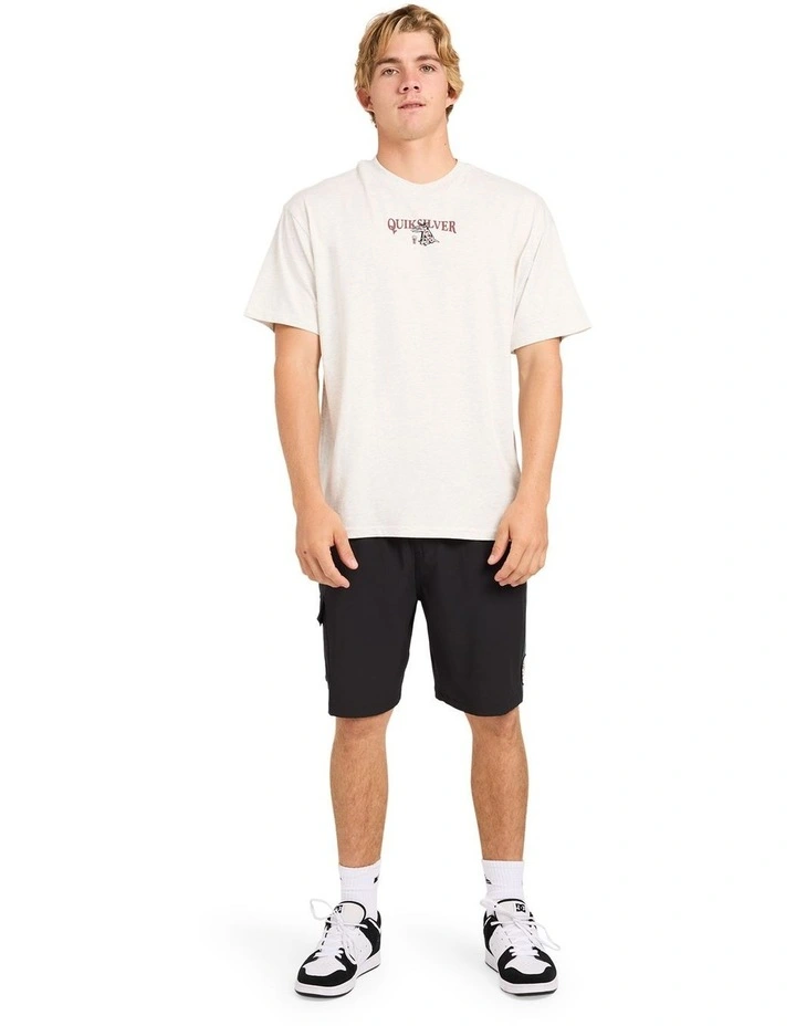 Ghetto Schooey T-Shirt In Snow Heather image 5