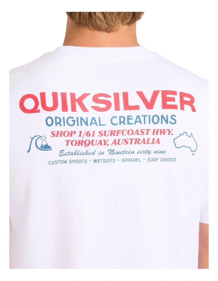 Surf Shop T-Shirt In White image 4