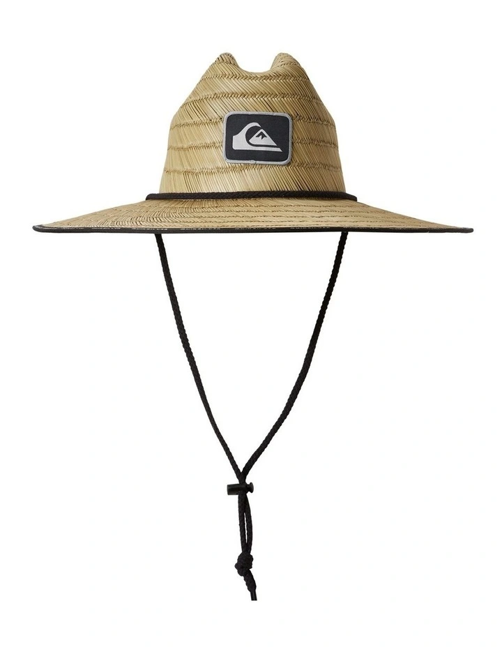 Pierside Taper Straw Hat In Black image 1