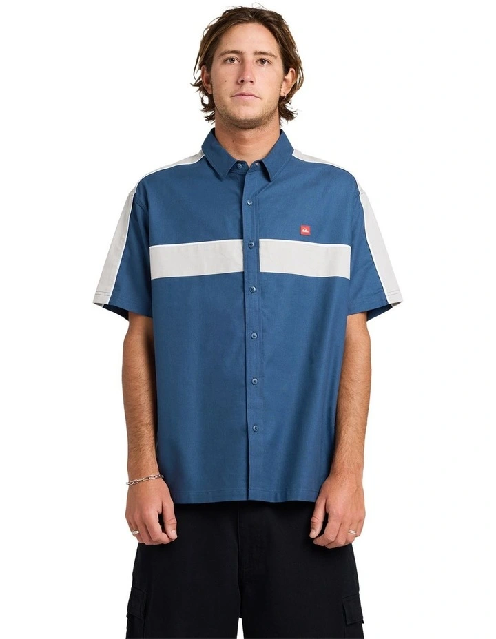 Genetic Short Sleeve Shirt In Dark Denim image 1