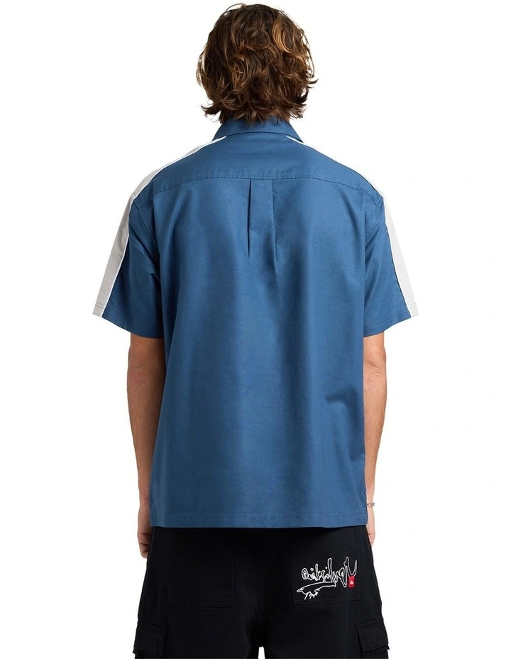 Genetic Short Sleeve Shirt In Dark Denim image 2