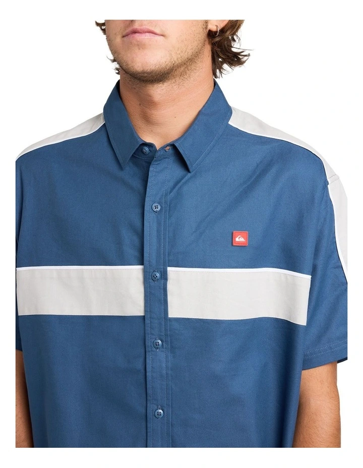Genetic Short Sleeve Shirt In Dark Denim image 4