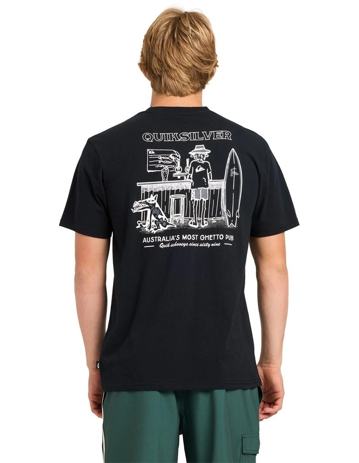 Ghetto Pub T-Shirt In Black image 2