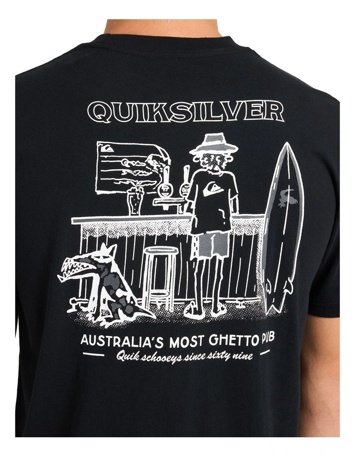 Ghetto Pub T-Shirt In Black image 4