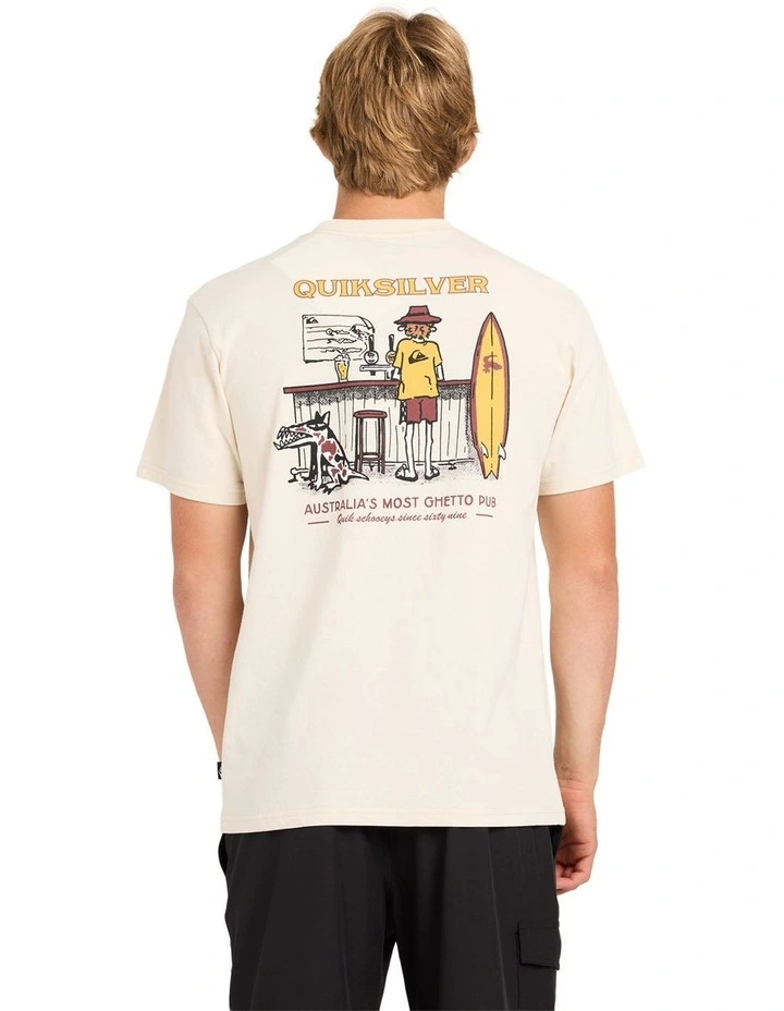 Ghetto Pub T-Shirt In Snow White image 2