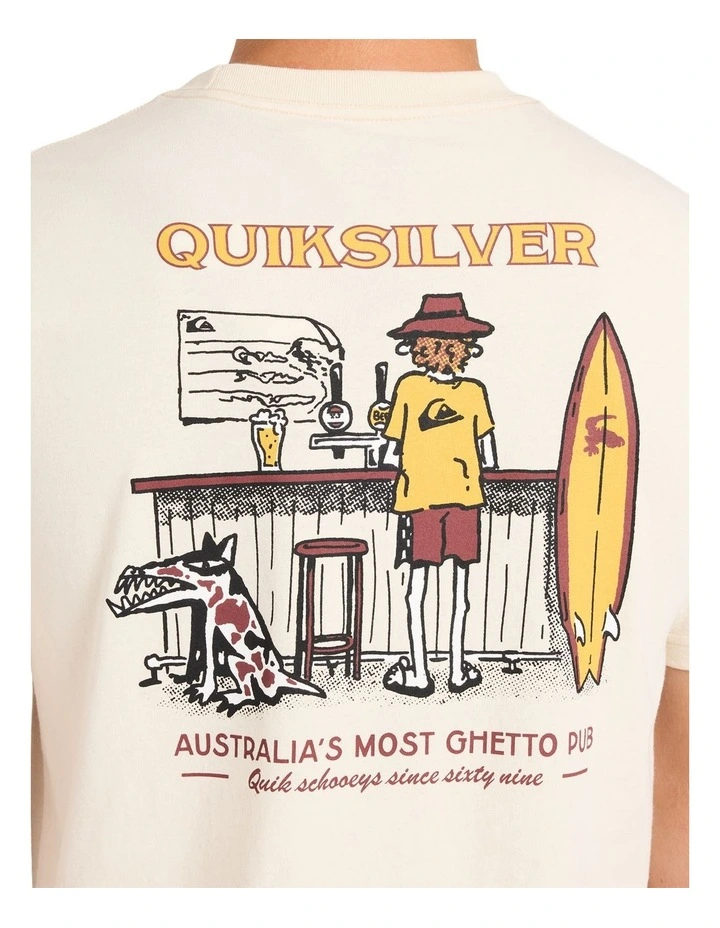 Ghetto Pub T-Shirt In Snow White image 4