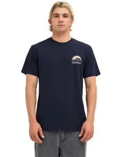 Mountain Lines T-Shirt In Dark Navy