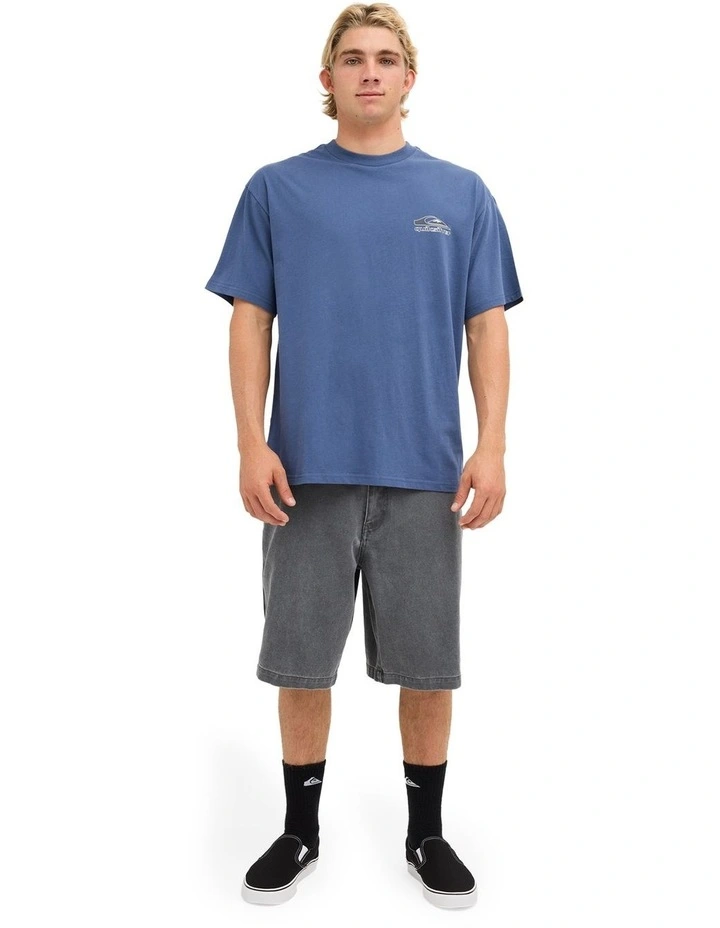 Carbon Basic T-Shirt In Dark Denim image 5