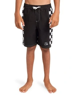 Boys 8-16 Original Arch 17 Inch Volley Shorts in BLACK