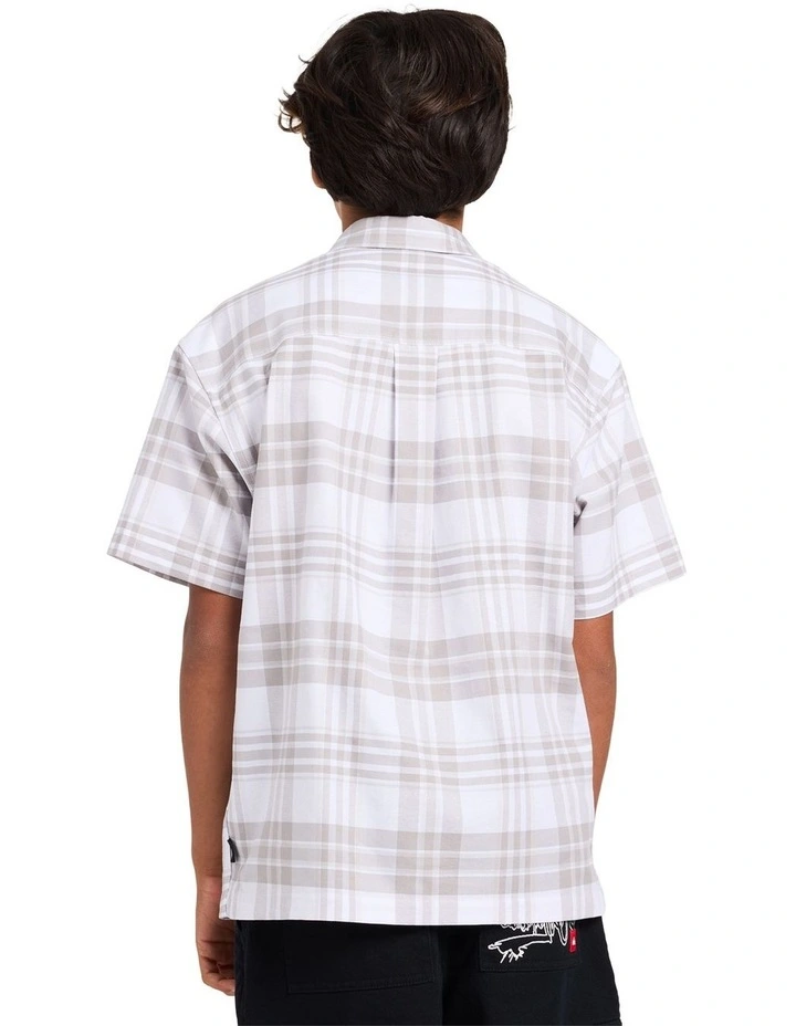 Boys 8-16 Campaign Shirt In Gray Violet image 2