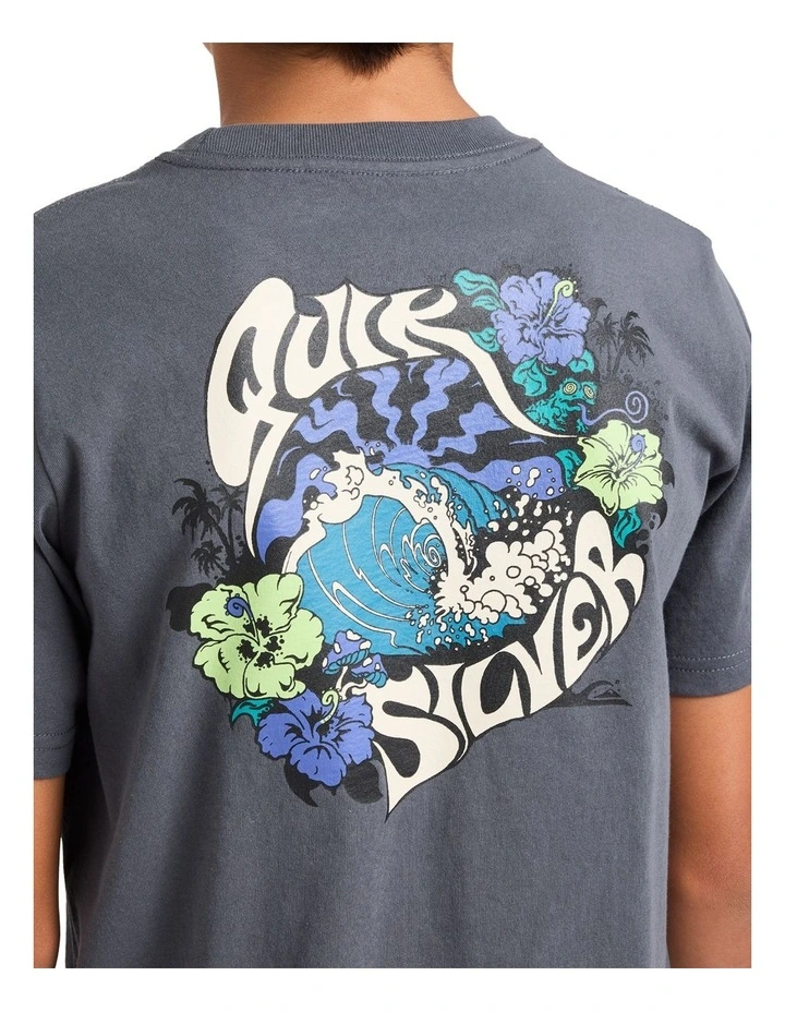 Boys 8-16 Tripical T-Shirt In Iron Gate image 4
