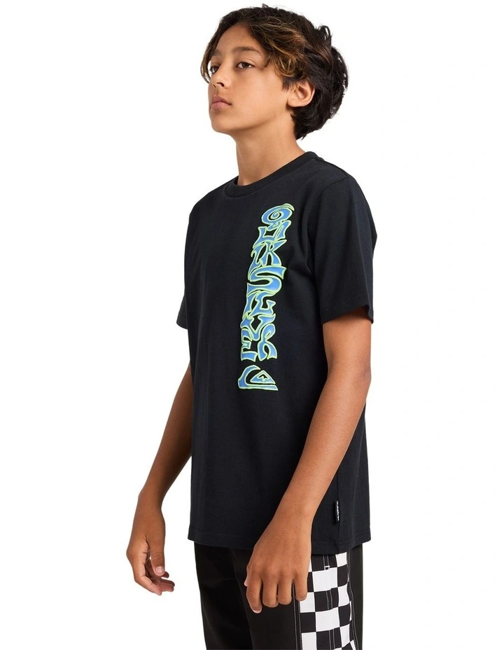 Boys 8-16 Melted T-Shirt In Black image 3