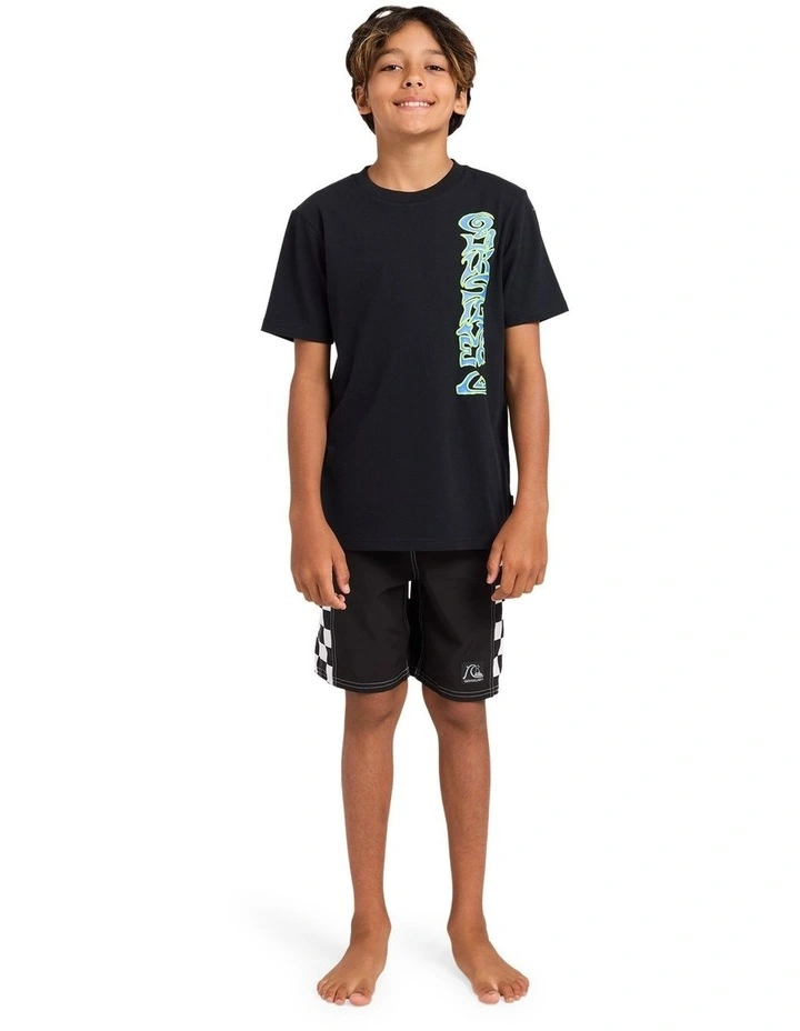 Boys 8-16 Melted T-Shirt In Black image 5