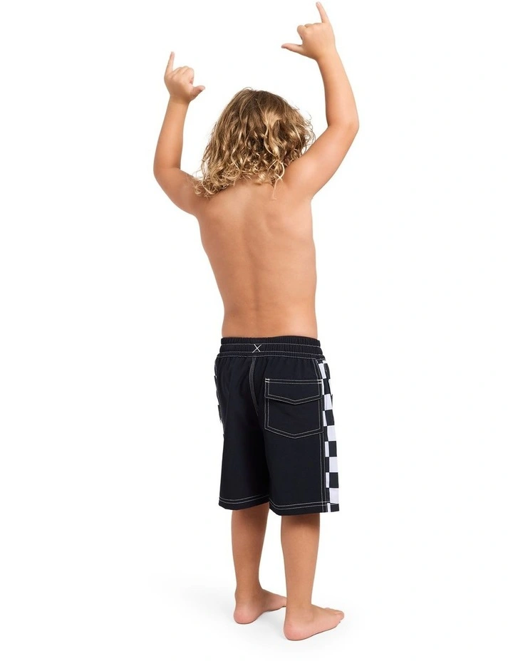 Boys 2-7 Original Arch 13 Inch Volley shorts In Black image 2