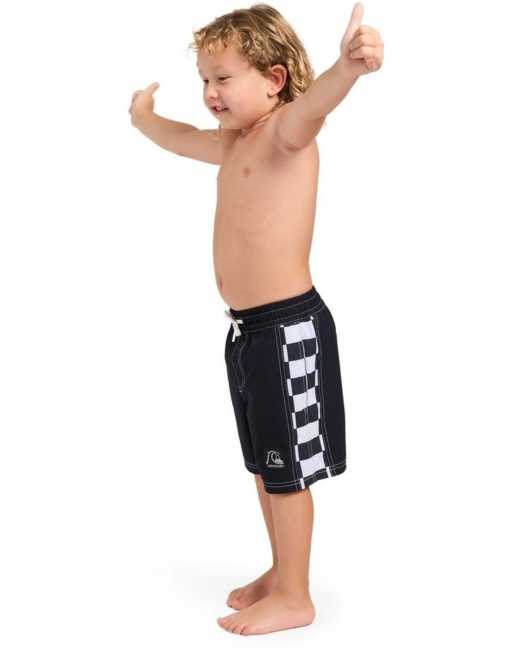 Boys 2-7 Original Arch 13 Inch Volley shorts In Black image 3
