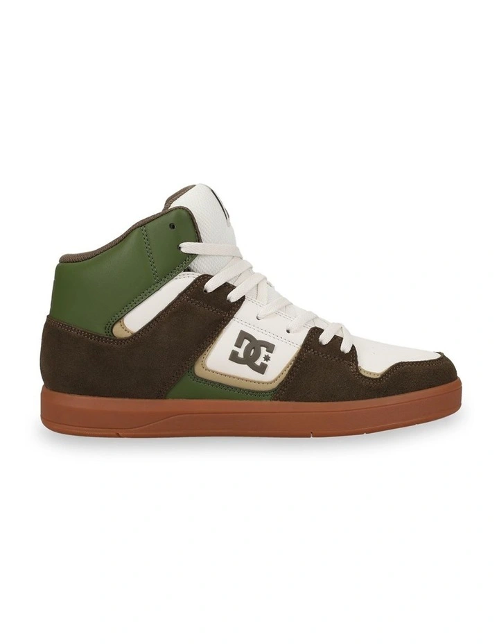 Cure Hi Top Sneakers in Brown Olive Offwhite image 2