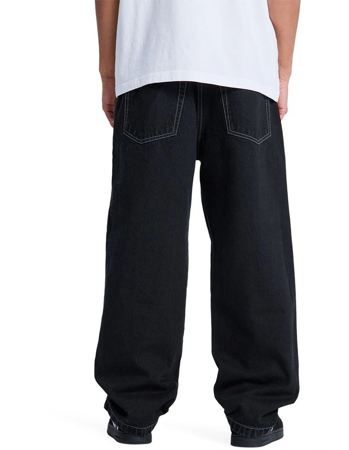 Baggy Denim Jeans in Black Tint image 2