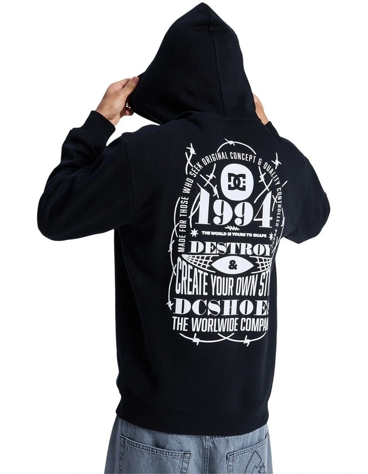 Shape Or Destroy Hoodie in Black image 2