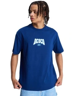 Crown College Short Sleeve T-Shirt in Estate Blue
