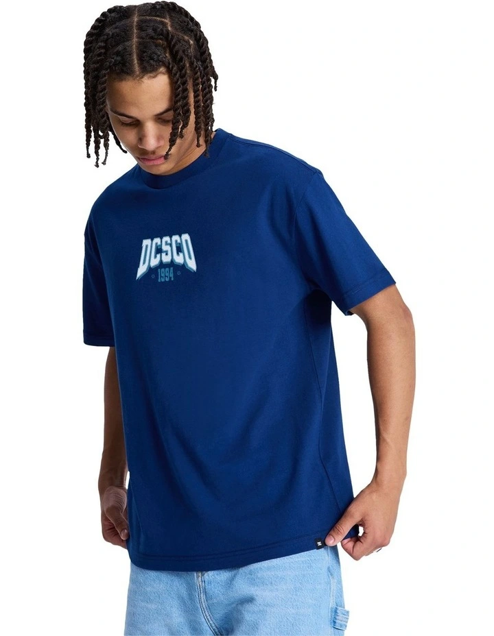 Crown College Short Sleeve T-Shirt in Estate Blue image 3