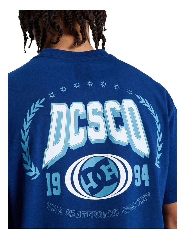 Crown College Short Sleeve T-Shirt in Estate Blue image 4