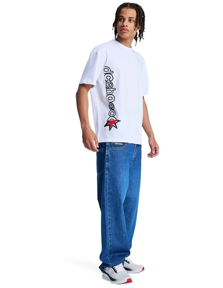 Shock Side Short Sleeve T-Shirt in White image 5