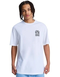 Knotted Short Sleeve T-Shirt in White
