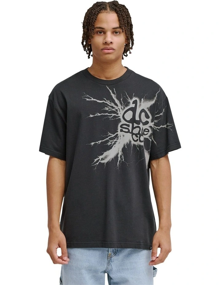 Strike Twice Short Sleeve T-Shirt in Black image 1