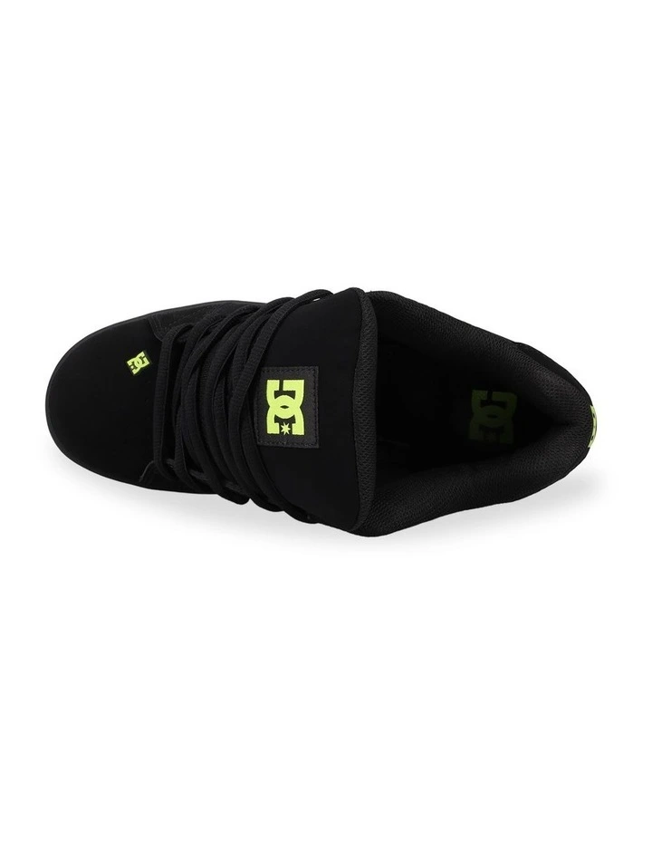 Net Sneakers in Black/Black/Lime image 4