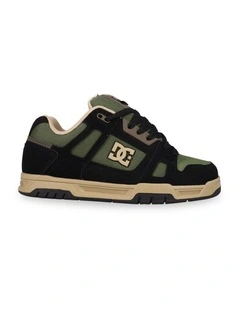 Stag Sneakers in Black/Tan/Olive
