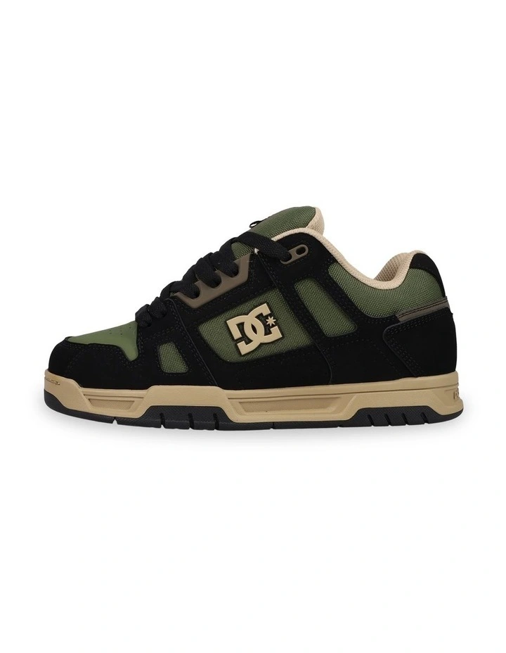 Stag Sneakers in Black/Tan/Olive image 3