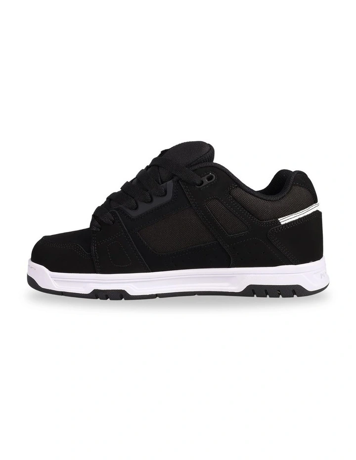 Stag Sneakers in Black/Black/White image 3
