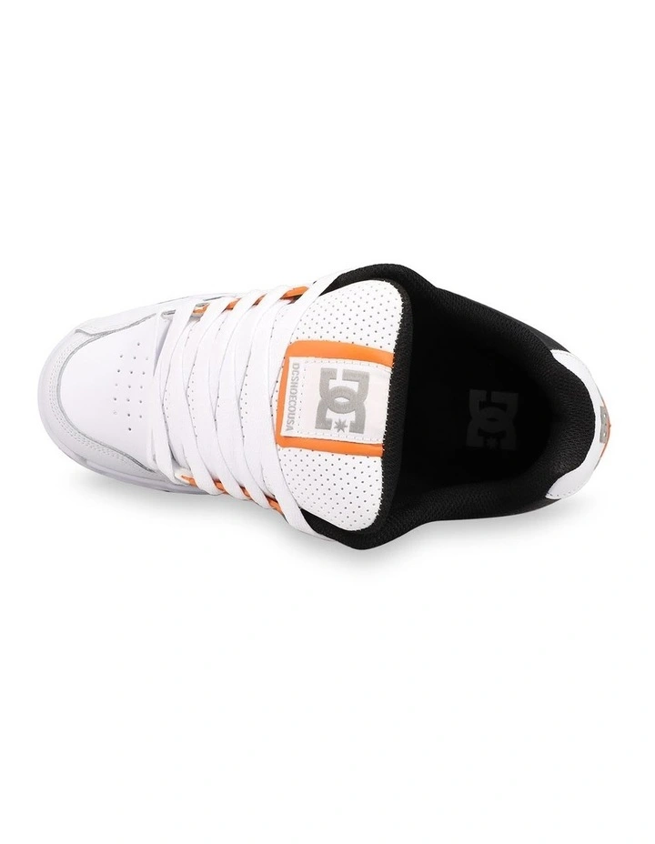 Stag Sneakers in White/Black/Orange image 3