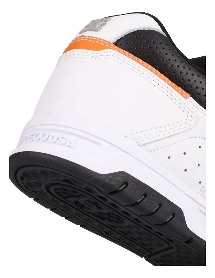 Stag Sneakers in White/Black/Orange image 5