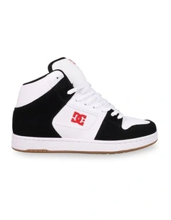 Manteca 4 HI Skate Shoes in Black/White/Red