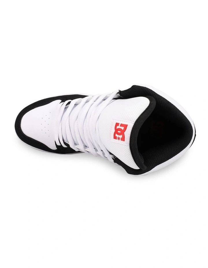 Manteca 4 HI Skate Shoes in Black/White/Red image 5