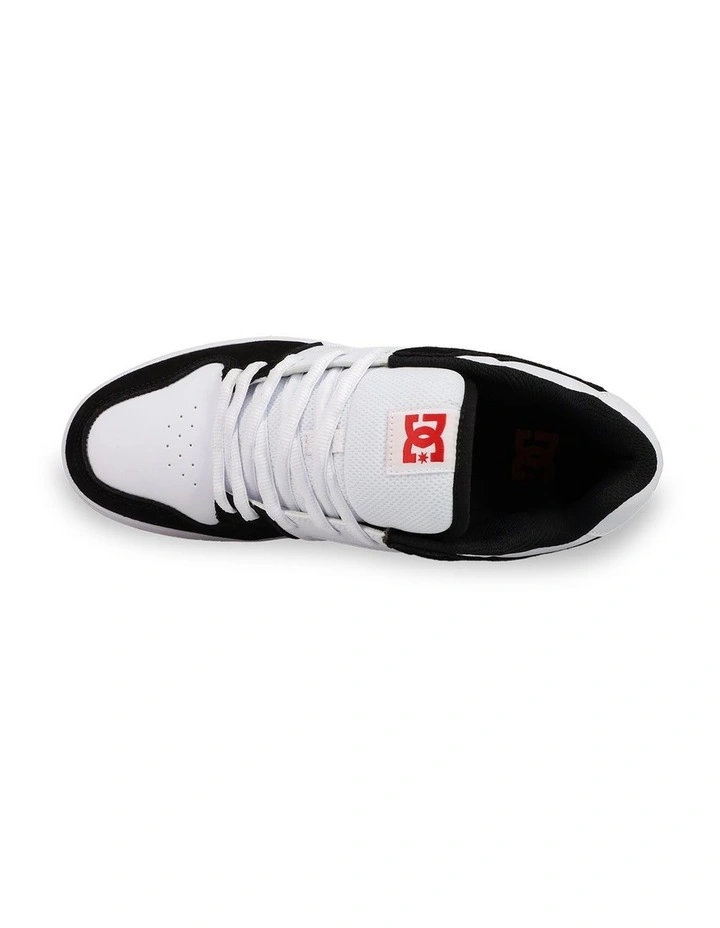 Manteca 4 Skate Shoes in Black/White/Red image 5