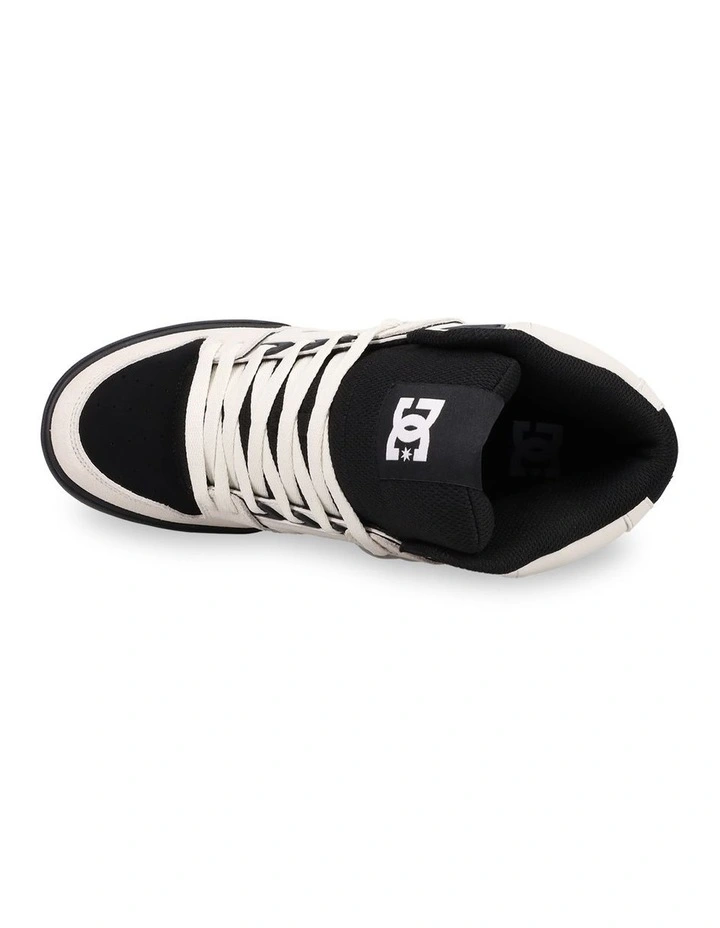 Pure High-Top Skate Shoes in Offwhite/White/Black image 5