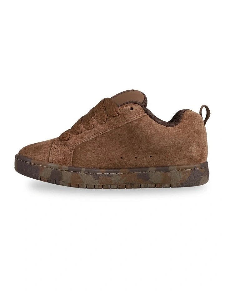 Court Graffik S Skate Shoes in Brown/Brown image 3