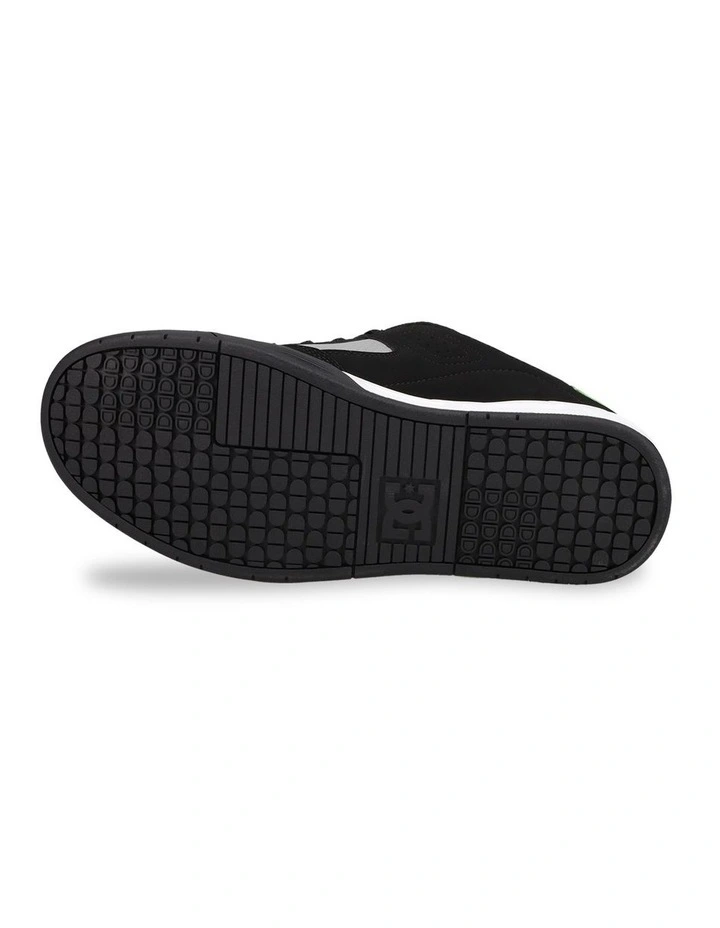 Dc Commad Skate Shoes in Black/Grey/Lime image 6
