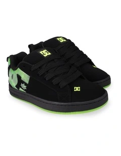 Court Graffik Jumanji Sneakers in Black/Black/Lime