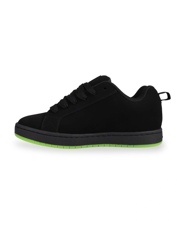 Court Graffik Jumanji Sneakers in Black/Black/Lime image 2