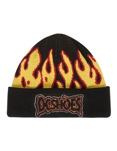Burning Beanie in Black
