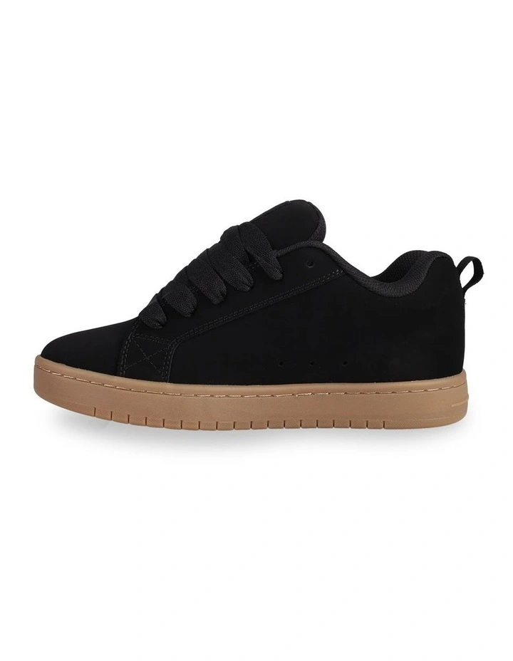 Court Graffik Sneakers In Green image 2