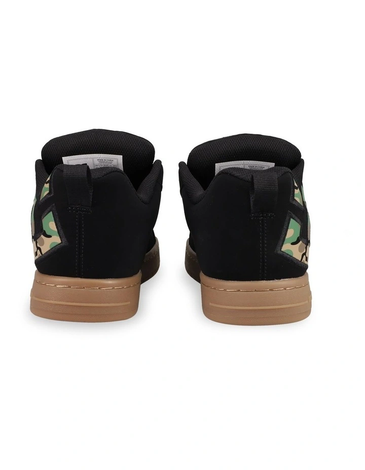 Court Graffik Sneakers In Green image 3