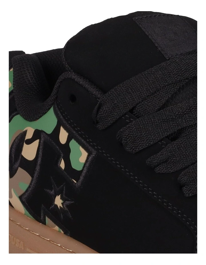 Court Graffik Sneakers In Green image 5
