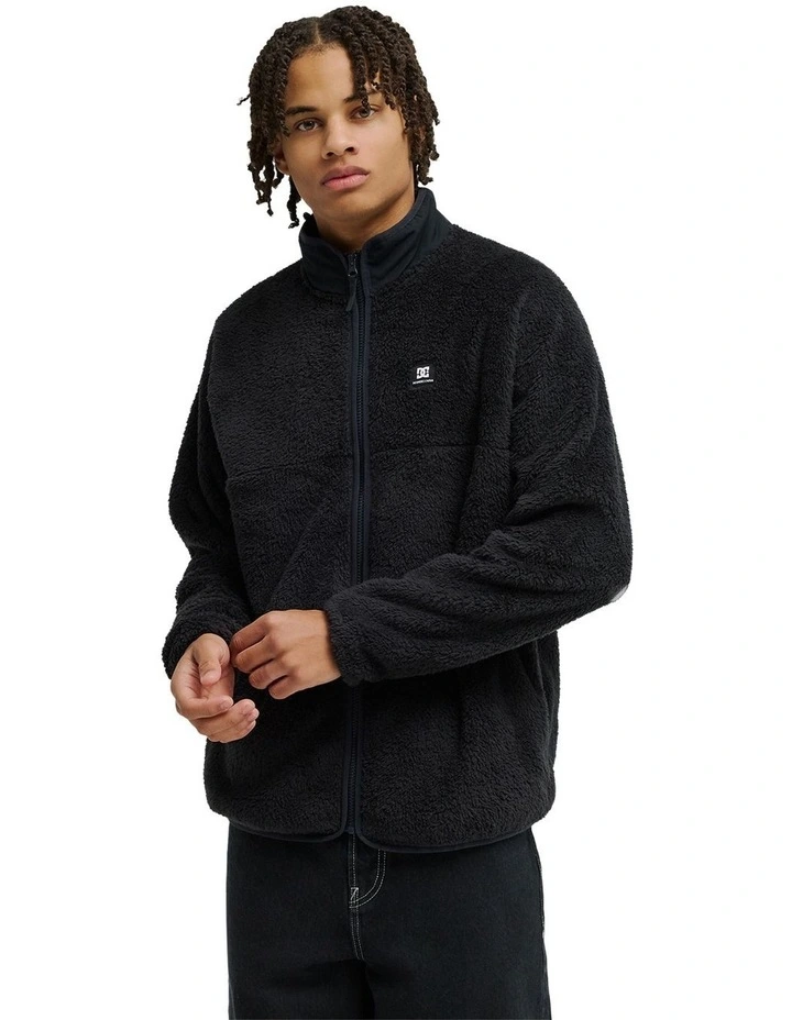 Lynx Fleece Jacket In Black image 1