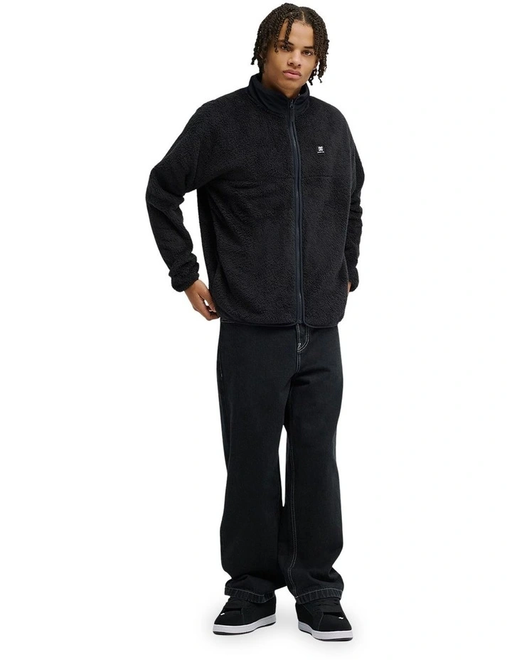 Lynx Fleece Jacket In Black image 4