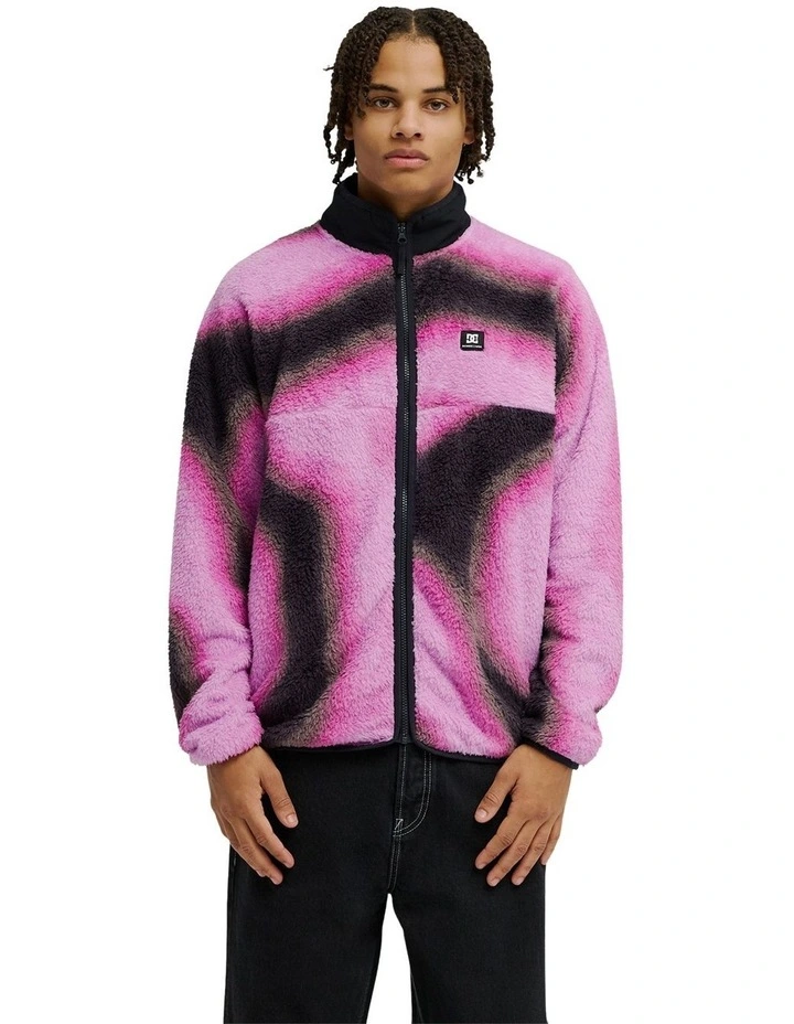 Lynx Fleece Jacket In Purple image 1